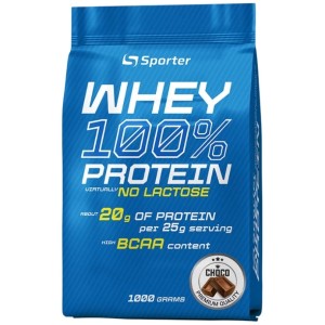 Протеин Sporter Whey 100% Protein Lactose Free 1000 g /40 servings/ Chocolate