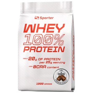 Протеин Sporter Whey 100% Protein 1000 g /40 servings/ Chocolate