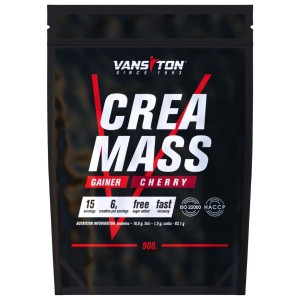 Гейнер Vansiton Crea Mass 900 g /15 servings/ Cherry
