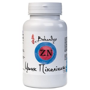 Микроэлемент Цинк Bekandze Пиколинат цинка 50 mg 60 Caps