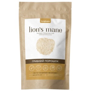 Грибной комплекс Fungipapa Ежовик гребенчатый (Hericium erinaceus) - грибной порошок 60 г /30 порций/