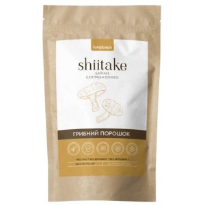 Грибной комплекс Fungipapa Шиитаке (Lentinula edodes) - грибной порошок 60 г /30 порций/