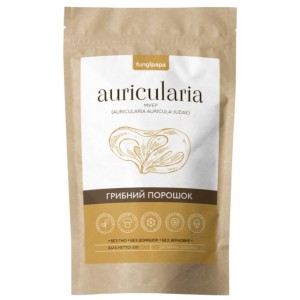 Грибной комплекс Fungipapa Муэр (Auricularia auricula-judae) - грибной порошок 60 г /30 порций/