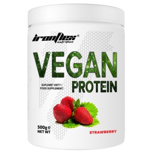 Протеин IronFlex Vegan Protein 500 g /17 servings/ Strawberry