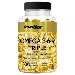 Омега для спорта IronFlex Omega 3-6-9 Triple 180 Caps