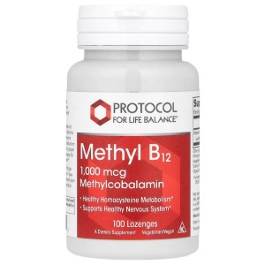 Витамин Б12 Protocol for Life Balance Methyl B12 1000 mcg 100 Lozenges