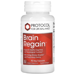 Комплекс для профилактики работы головного мозга Protocol for Life Balance Brain Regain 90 Veg Caps