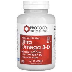 Омега 3 Protocol for Life Balance Ultra Omega 3D 90 Softgels