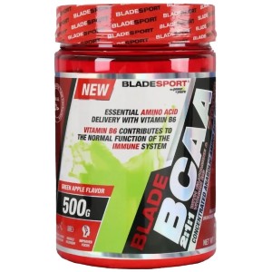 Аминокислота BCAA для спорта Blade Sport BCAA 7000 500 g /37 servings/ Green Apple