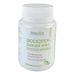 Дикий ямс GreenSet Диоскорея - Дикий Ямс - Профилактика атеросклероза, Женская поддержка 60 капсул