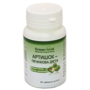 Артишок GreenSet Артишок - Печеночная Диета Источник белка, инулина, циннарина 90 таблеток