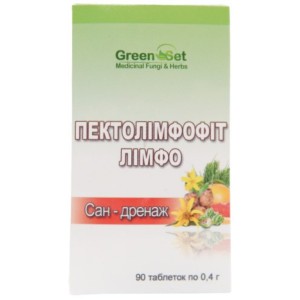 Смесь экстрактов GreenSet Пектолимфофит - Лимфо-Сан-дренаж 90 таблеток