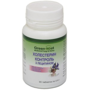 Комплекс для профилактики давления и кровообращения GreenSet Холестерин - Контроль с Лецитином 90 таблеток