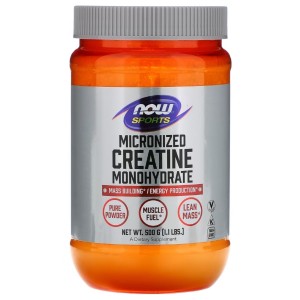 Креатин моногидрат NOW Foods Creatine Monohydrate Micronized 500 g /119 servings/