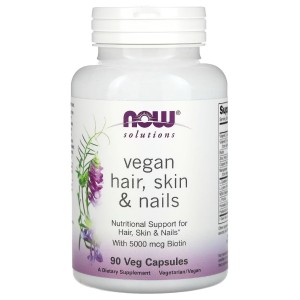 Комплекс для кожи, волос, ногтей NOW Foods Vegan Hair, Skin & Nails 90 Veg Caps