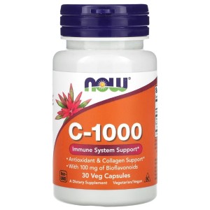 Витамин C NOW Foods Vitamin C-1000 30 Veg Caps