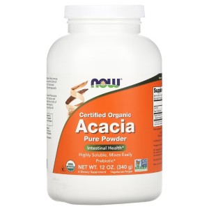 Клетчатка NOW Foods Organic Acacia Pure Powder 340 g /52 servings/