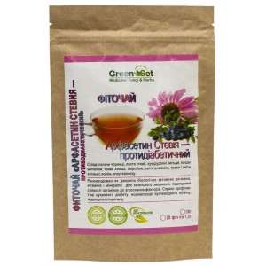 Заменитель питания GreenSet Фиточай Арфасетин Стевия - Противодиабетический 1,5 г х 20 пакетиков