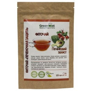 Заменитель питания GreenSet Фиточай Печеночный Защита 1,5 г х 20 пакетиков