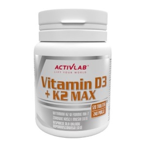 Мультивитамины для спорта Activlab Vitamin D3 + K2 Max 120 Tabs