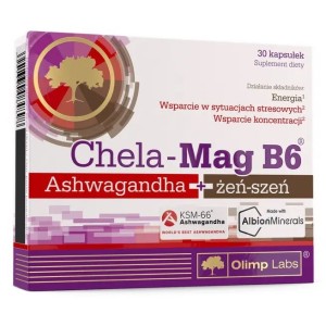Витаминно-минеральный комплекс для спорта Olimp Nutrition Chela-Mag B6 Ashwagandha+Ginseng 30 Caps