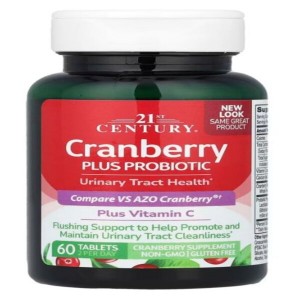 Клюква 21st Century Cranberry Plus Probiotic 60 Tabs