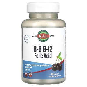 В комплекс KAL B6 B12 Folic acid 60 Lozenges Black Cherry