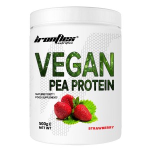 Протеин IronFlex Vegan Pea Protein 500 g /16 servings/ Strawberry
