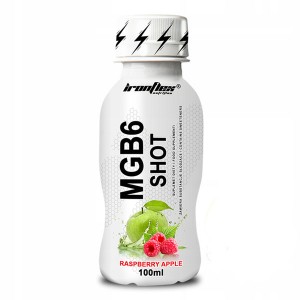 Витаминно-минеральный комплекс для спорта IronFlex MgB6 Shot 100 ml /1 servings/ Apple Raspberry