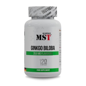 Гинкго Билоба для спорта MST Nutrition Ginkgo Biloba 60 Caps
