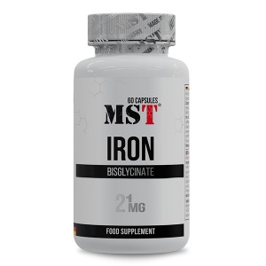 Микроэлемент Железо для спорта MST Nutrition Iron Bisglycinate 60 Caps