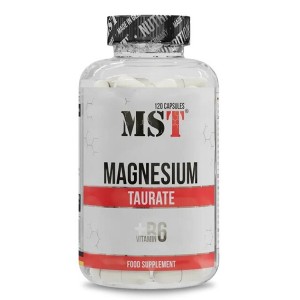 Витаминно-минеральный комплекс для спорта MST Nutrition Magnesium Taurate + Vitamin B6 120 Caps