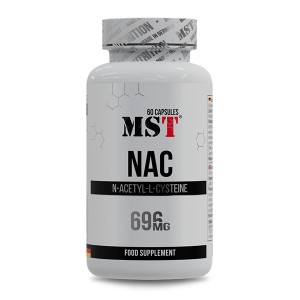 Ацетилцистеин (NAC) для спорта MST Nutrition NAC 60 Caps