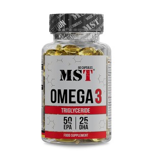 Омега для спорта MST Nutrition Omega 3 Triglyceride 75% 60 Caps