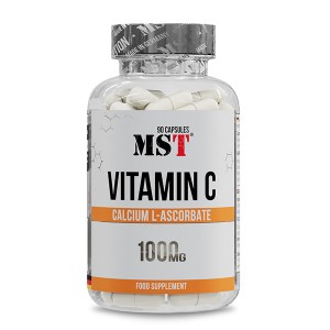 Витамин C для спорта MST Nutrition Vitamin C (Calcium L-ascorbate) 90 Caps