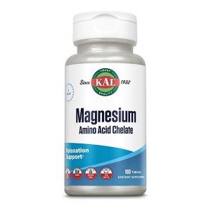 Микроэлемент Магний KAL Magnesium Amino Acid Chelate 100 Tabs