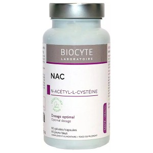 Ацетилцистеин Biocyte NAC 590 mg 60 Gel Caps
