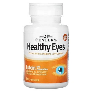 Комплекс для профилактики зрения 21st Century Healthy Eyes Lutein & Zeaxanthin 60 Caps