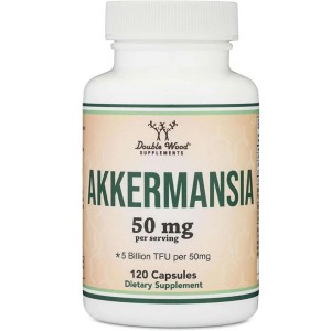 Пробиотик Double Wood Akkermansia 5 Billion TFU 50 mg 120 Caps