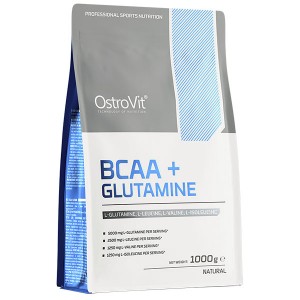Аминокомплекс для спорта OstroVit BCAA + Glutamine 1000 g /100 servings/ Natural