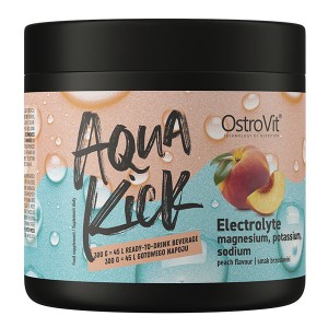 Мультиминералы для спорта OstroVit Aqua Kick Electrolyte 300 g /30 servings/ Peach