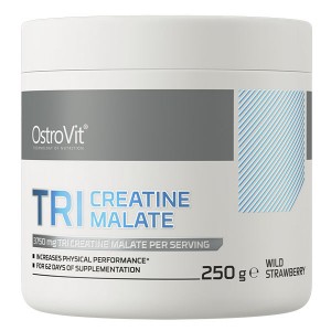 Креатин комплекс OstroVit Tri Creatine Malate 250 g /62 servings/ Wild Strawberry