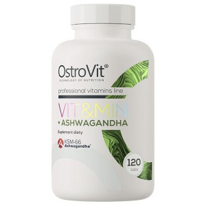 Витаминно-минеральный комплекс для спорта OstroVit Vit&Min + Ashwagandha 120 Tabs