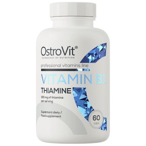 Витамин B для спорта OstroVit Vitamin B1 Thiamine 60 Caps