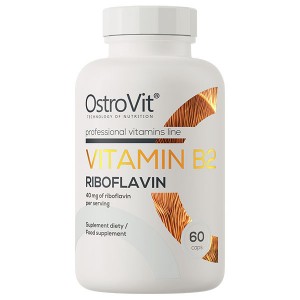 Витамин B для спорта OstroVit Vitamin B2 Riboflavin 60 Caps