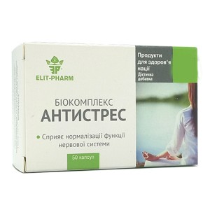 Комплекс для профилактики нервной системы Elit-Pharm Биокомплекс Антистресс 50 капс