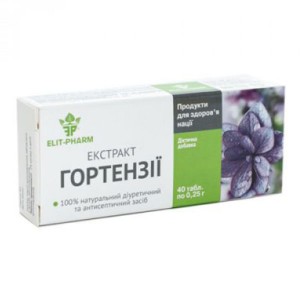 Урологический препарат Elit-Pharm Экстракт Гортензии 40 таб