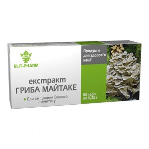 Грибной комплекс Elit-Pharm Экстракт Гриба Майтаке 80 таб