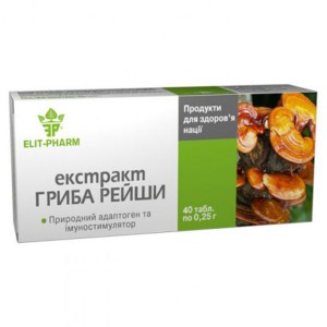 Грибной комплекс Elit-Pharm Экстракт Гриба Рейши 40 таб