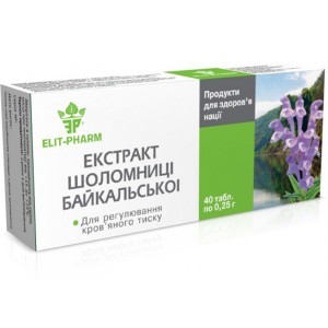 Комплекс для профилактики нервной системы Elit-Pharm Экстракт Шлемника Байкальского 40 таб